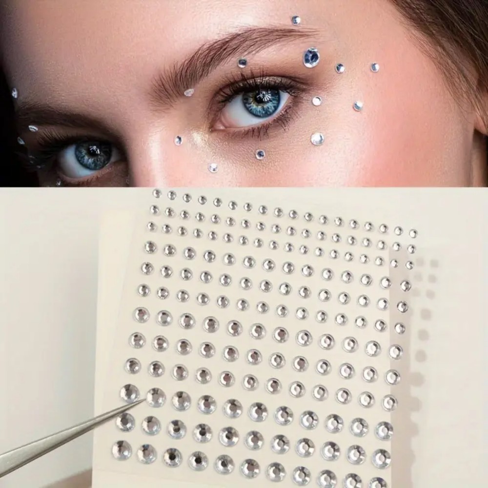 Body Jewelry Labret - 165 шт. самоклеящиеся наклейки со стразами,