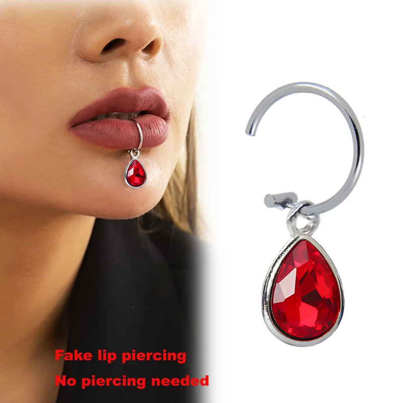 Body Jewelry Labret - Поддельный пирсинг для губ, 1 шт.,