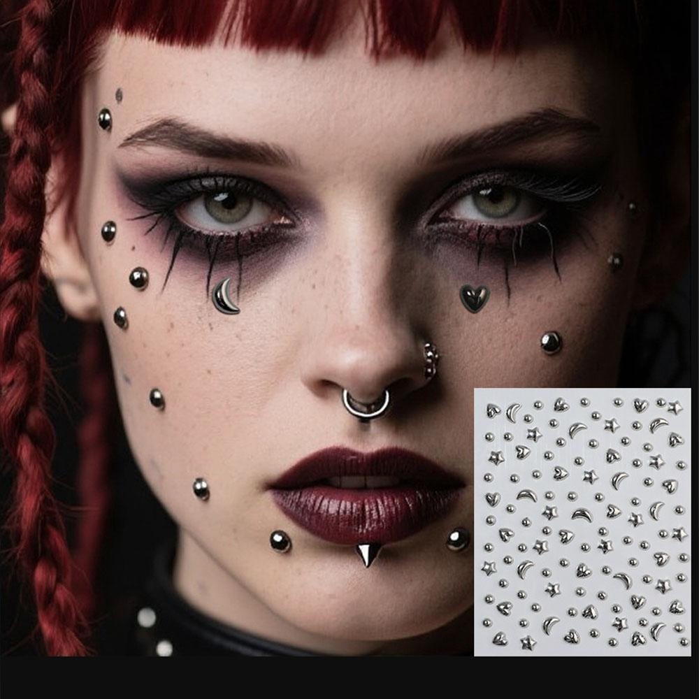 Body Jewelry Stickers - 1 лист акриловых стикеров с кристаллами,