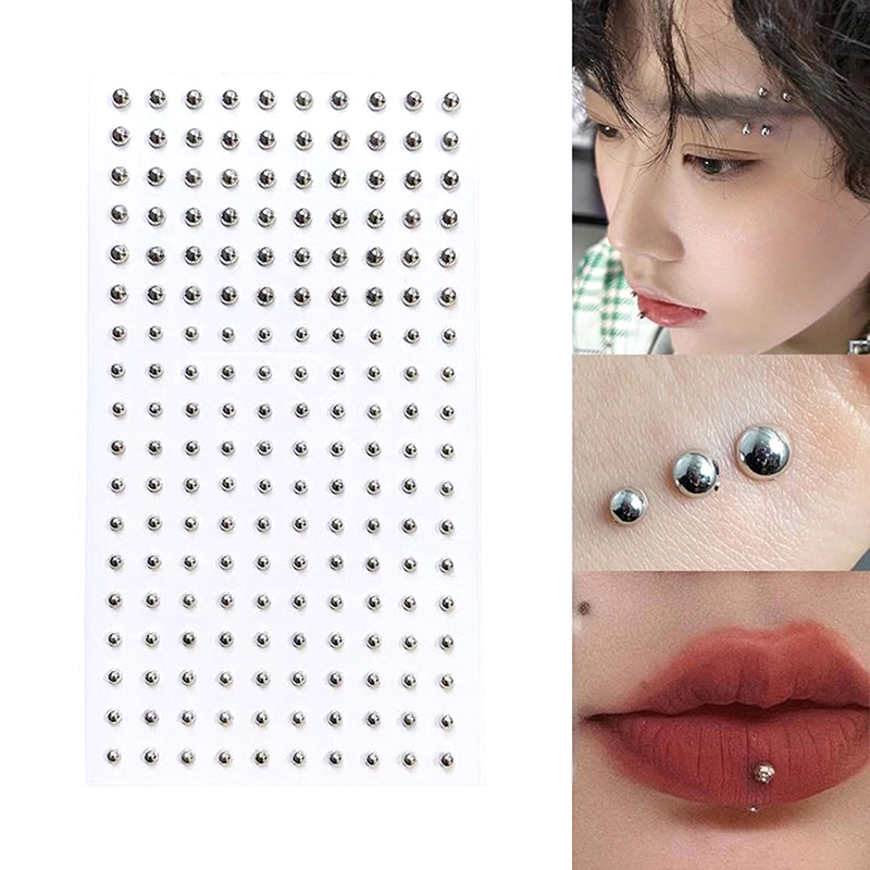 Body Jewelry Stickers - Алмазная наклейка, поддельные шпильки для носа,