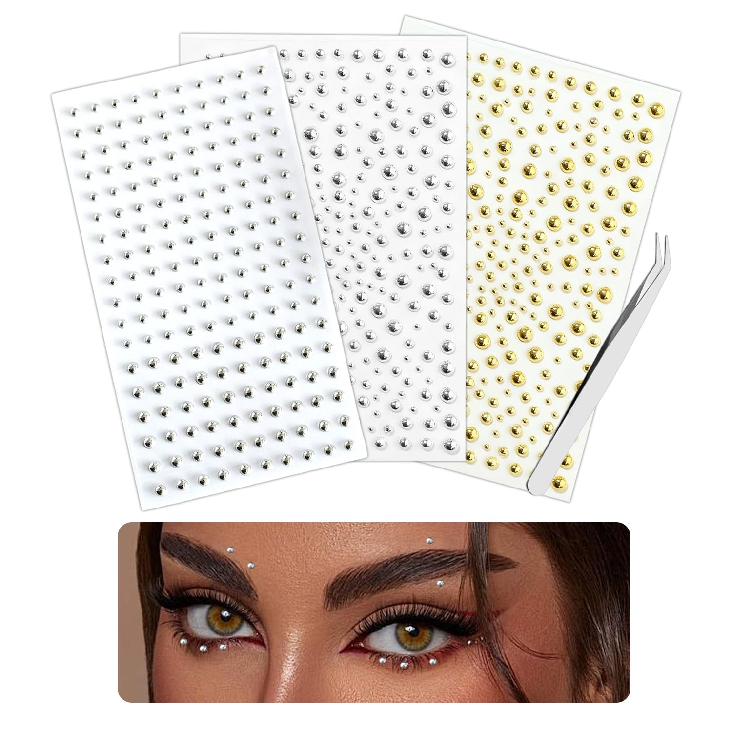 Body Jewelry Stickers - Лицо тело кольцо наклейки самоклеющиеся лицо