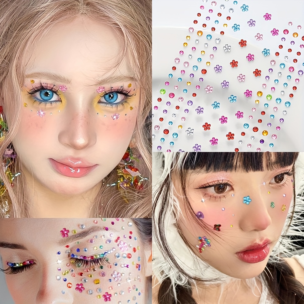 1 лист разноцветных блестящих  – обзор и цена Body Jewelry Stickers