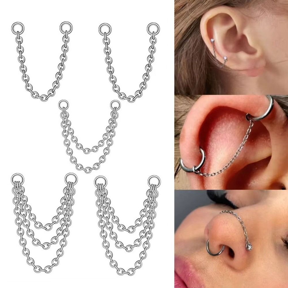 Модная титановая цепочка для н – обзор и цена Body Jewelry Labret