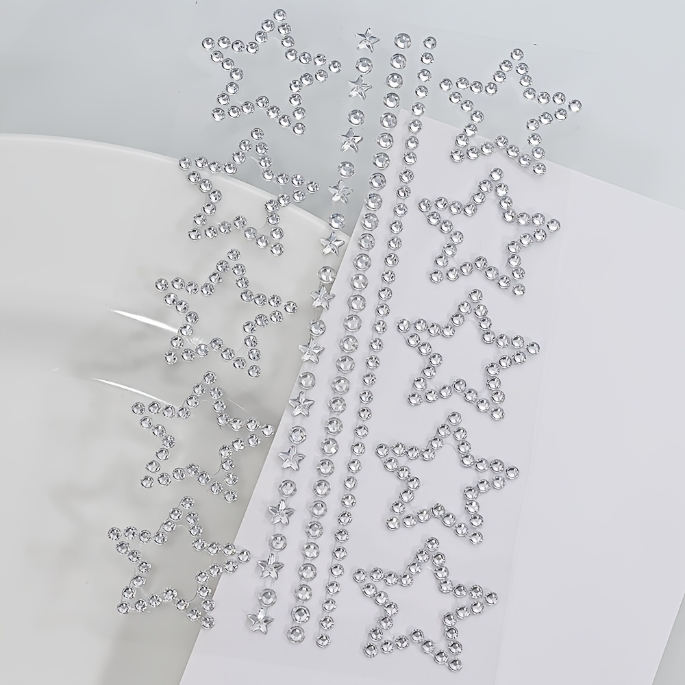 1/2 листа самоклеящихся стразо – обзор и цена Body Jewelry Stickers