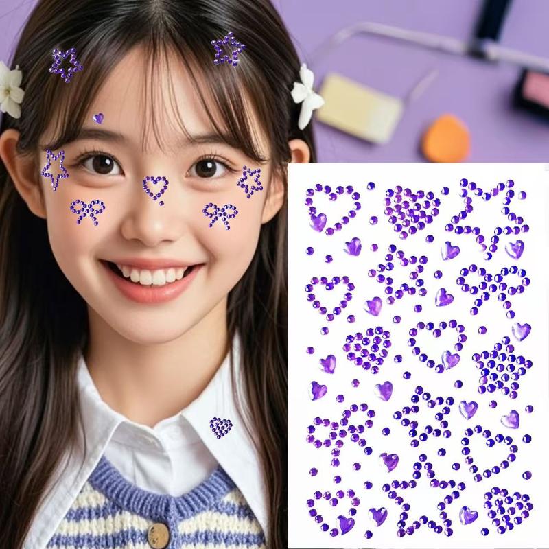1 лист красочных самоклеящихся – обзор и цена Body Jewelry Stickers