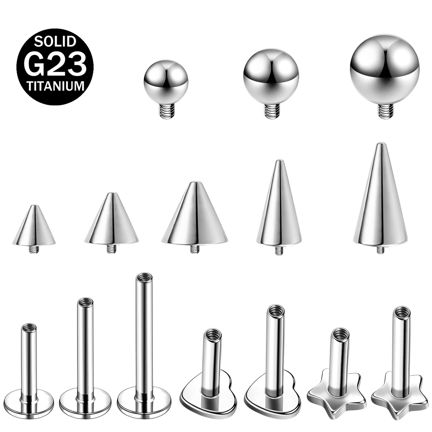 Серьги ZS для пирсинга губ со  – обзор и цена Zs Body Jewelry