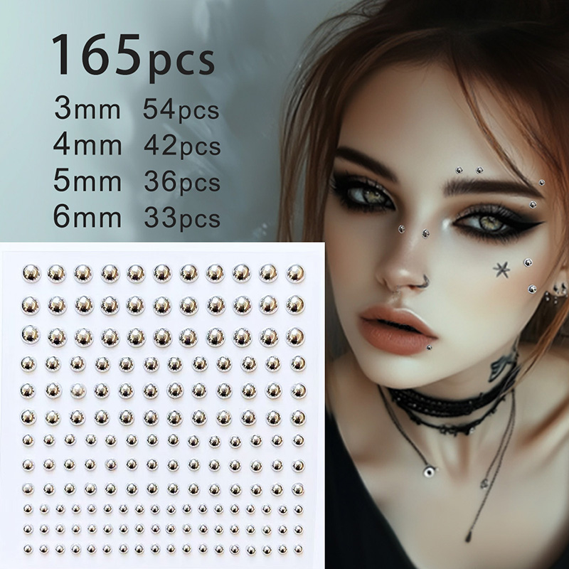 3D лицо глаза вечерние макияж  – обзор и цена Body Jewelry Stickers