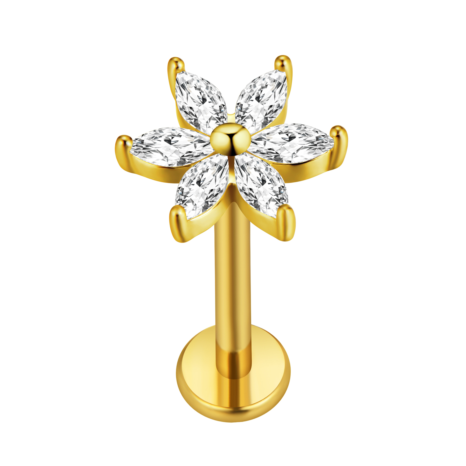Кленовый лист, губная серьга,  – обзор и цена Body Jewelry Labret