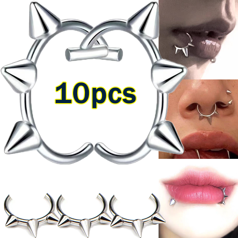 10 шт., кольцо в носу в стиле  – обзор и цена Body Jewelry Labret