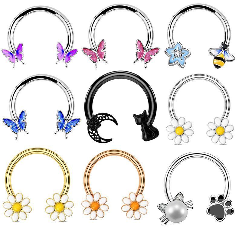 Кольцо для пирсинга 16G из хир – обзор и цена Body Jewelry And Earrings