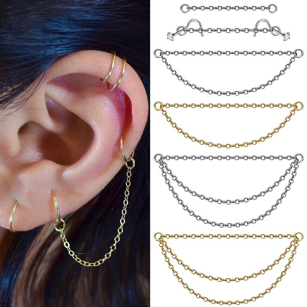 Модная титановая цепочка для н – обзор и цена Body Jewelry Labret