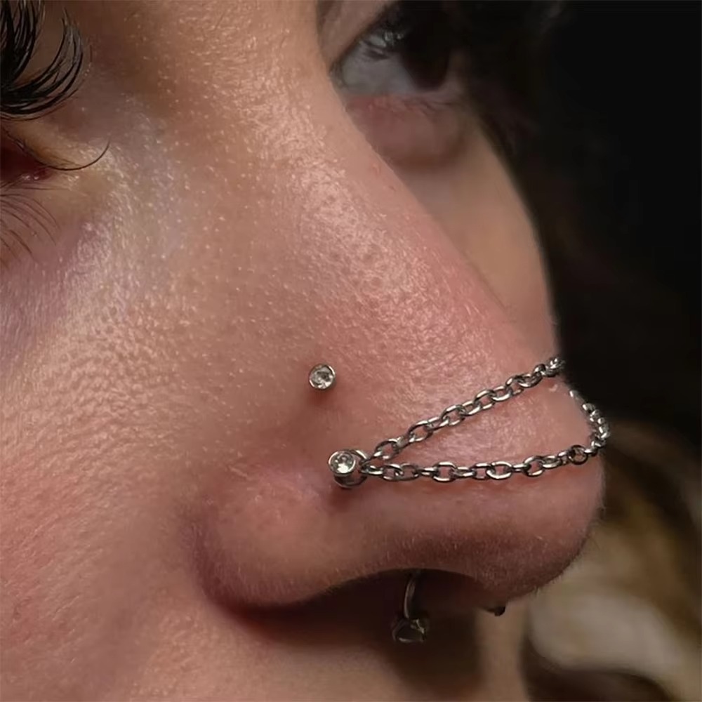 Модная титановая цепочка для н – обзор и цена Body Jewelry Labret