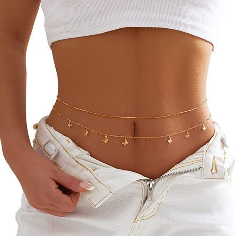 Модная простая двухслойная цеп – обзор и цена Body Jewels